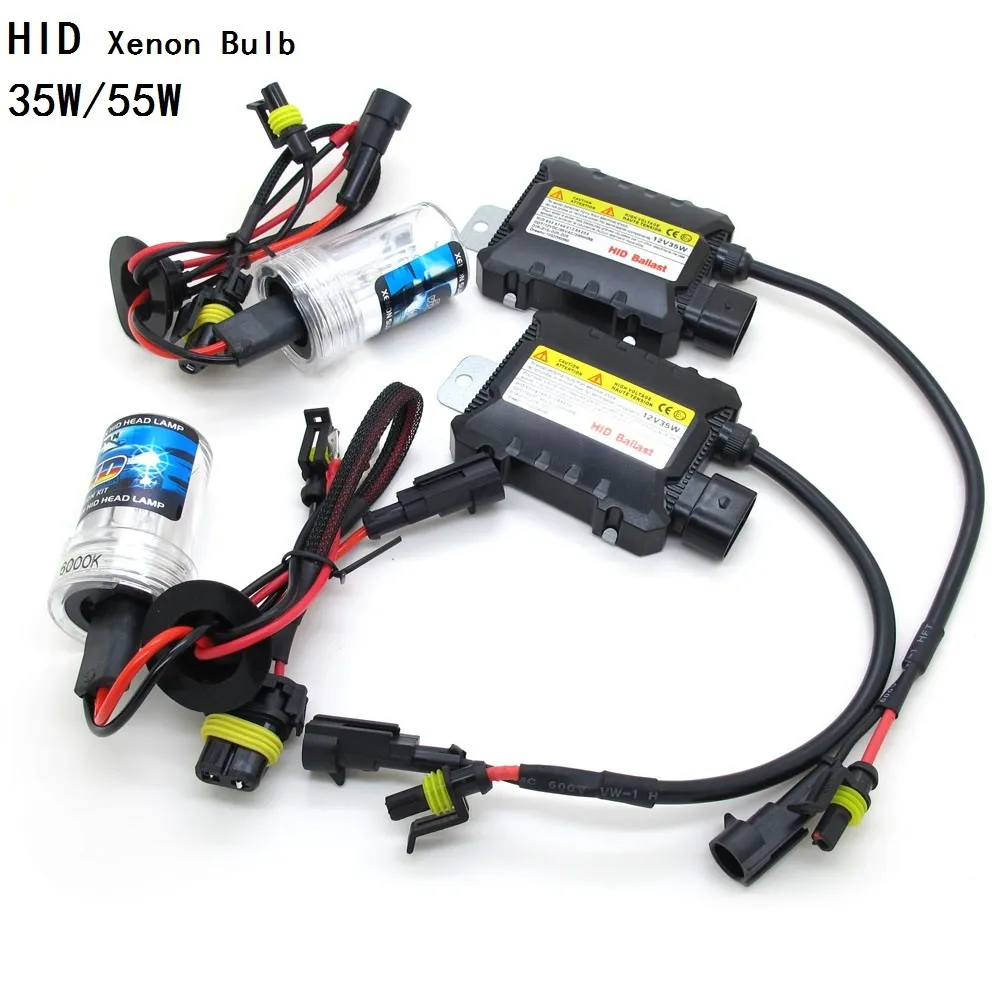 ANBLUB 35 Вт 55 Вт тонкий балласт HID ксеноновый светильник Лампа H1 H3 H7 H8 H9 H11 9005 9006 Авто одиночный ксеноновый налобный фонарь комплект 12 В DC