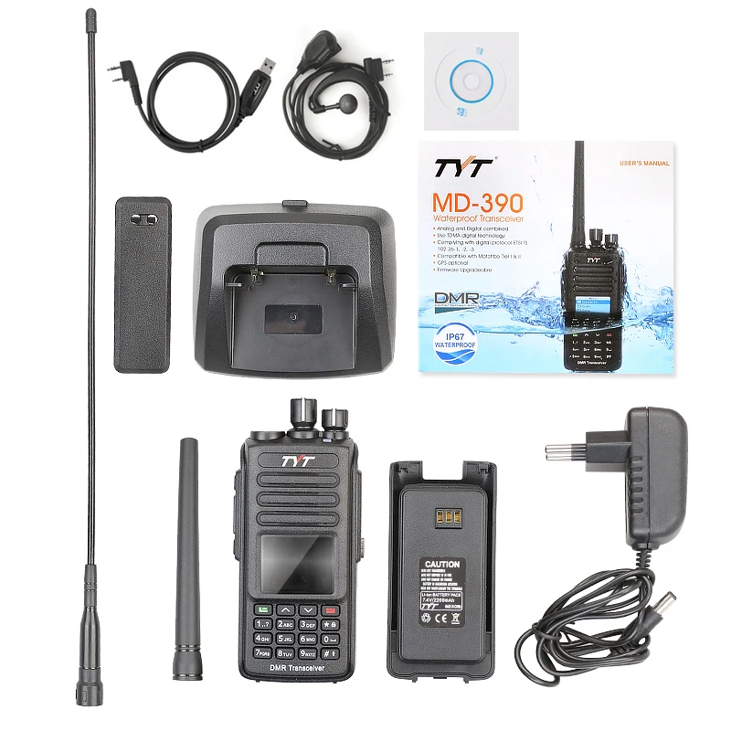 100% абсолютно новый оригинальный TYT водонепроницаемый IP-67 UHF 400-480MHZ 5W DMR портативный