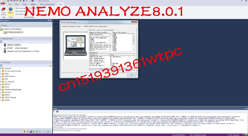dhl+ nemo analoze8.0.1 программное обеспечение lic& hard license поддержка volte/CA, NB-IOB анализа. И т. д. тест