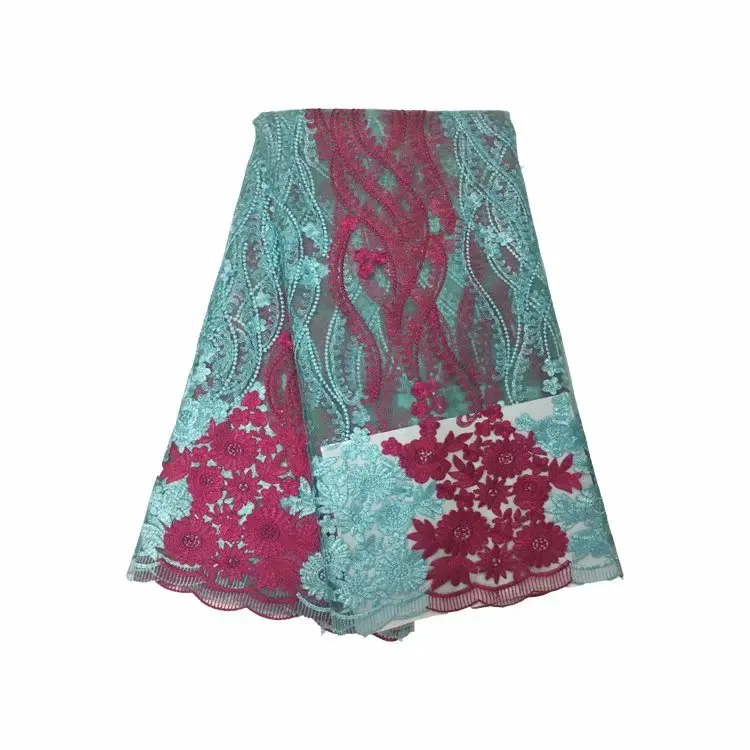 2018 камни нигерийская кружевная свадебная ткань модная аппликация африканская