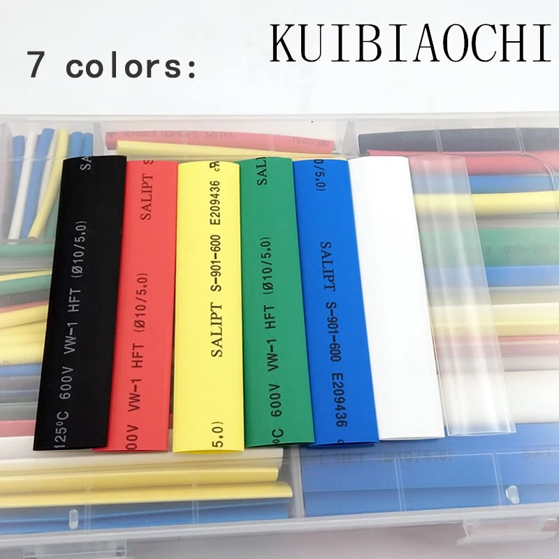 Термоусадочная трубка 9 размеров набор термоусадочных трубок из полиолефинового