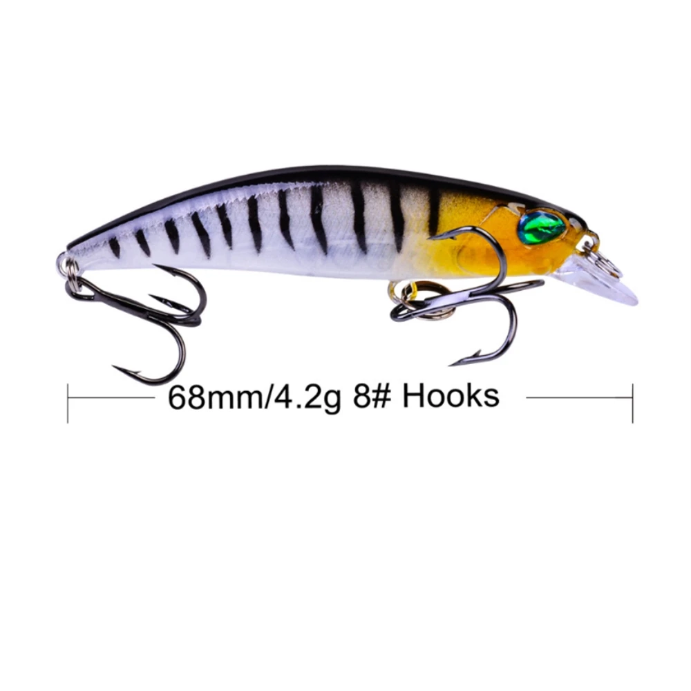 1 шт. рыболовная приманка гольян кренкбейт жесткая 68 мм 4 2 г воблеры качественная