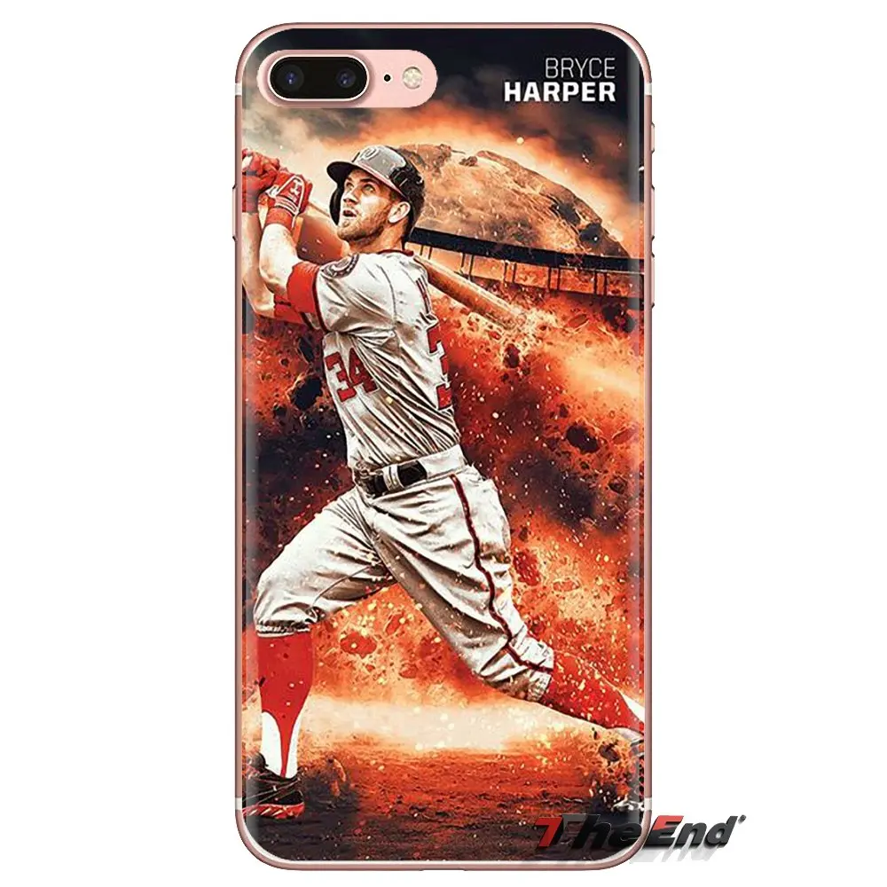 For Oneplus 3T 5T 6T Nokia 2 3 5 6 8 9 230 3310 2.1 3.1 5.1 7 Plus 2017 2018 Soft Shell Covers Baseball Player Star Bryce Harper |