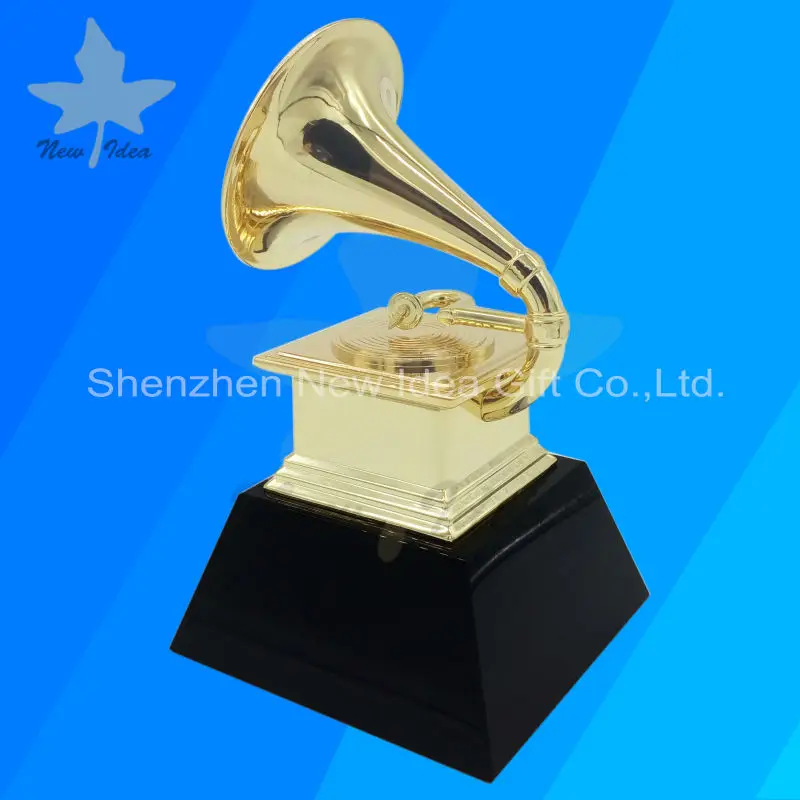 Grammy Trophy Awards Бесплатная DHL корабль с черным мрамором металлическая основа trophy awards