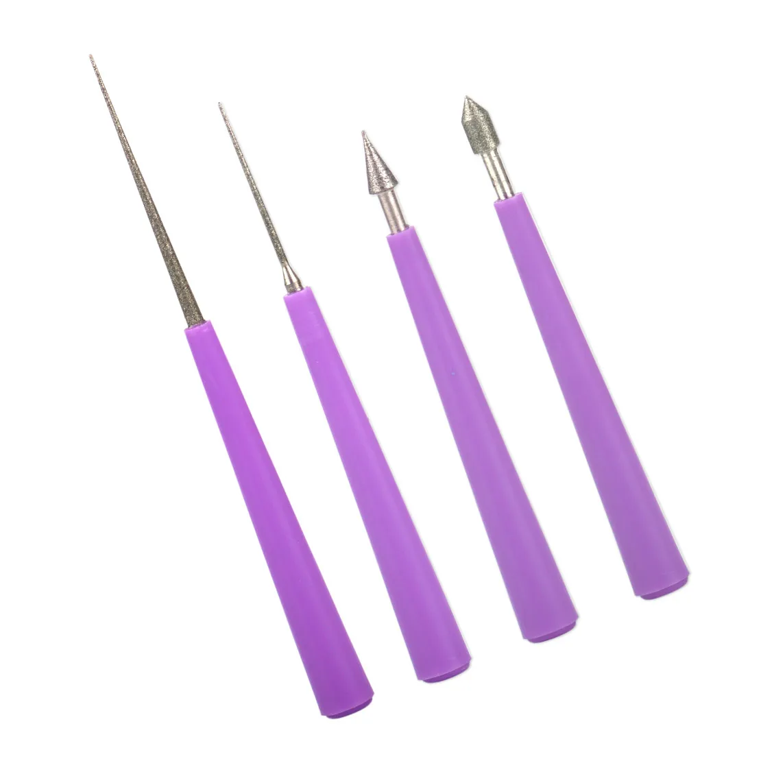 LETAOSK New 4 PCS Diamond Pearl Glass Bead Reamer Burr Beading Hole Tool Set DIY Jewelry | Инструменты