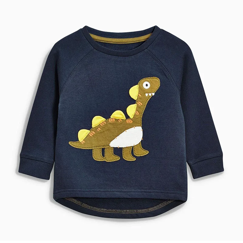 AiLe Rabbit/одежда Новинка осени с длинными рукавами Детская футболка детская одежда мальчика эластичный свитер с рисунком динозавра одежда для малышей b1