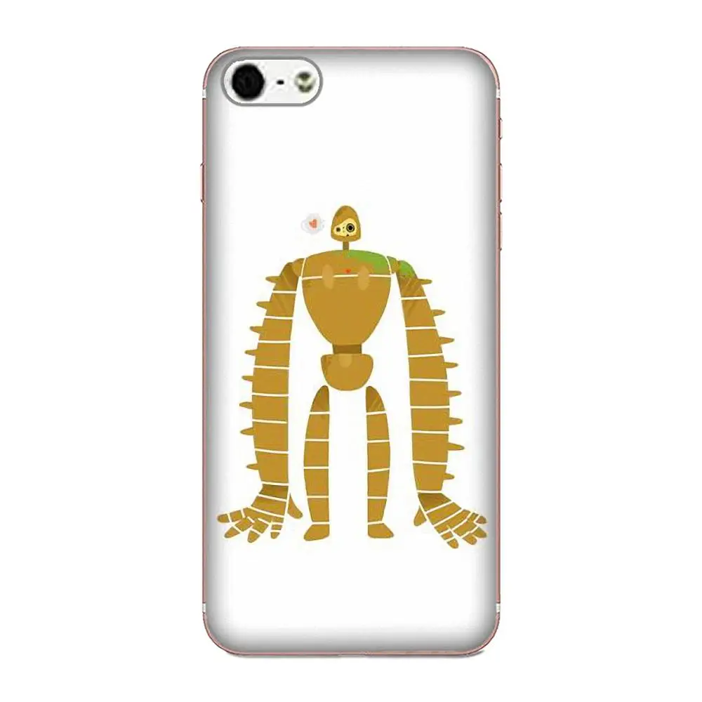 Робот замок в небе мягкий для Moto G G2 G3 G4 G5 HTC 530 626 628 630 816 820 One A9 M7 M8 M9 M10 E9 Plus U11 TPU Рисунки на.