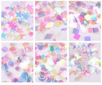 12 colors muti color sequins for crafts diy various shape sewing shinny sequin flat loose sequins diy nail accessories