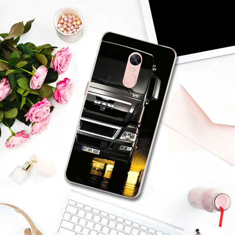 Cases for Xiaomi Mi Redmi Note 3 3S 4 4X 4A 5 5S 5A 6 6X 6A 8 A1 Pro Plus Max 2 Bags Super Cool Heavy Truck Car