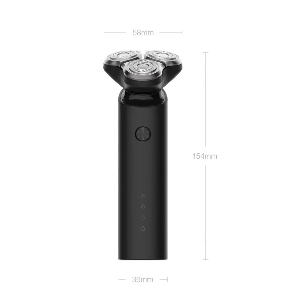 Оригинальная бритва для электробритва Xiaomi Mijia для мужчин, головка 3, для сухого влажного бритья, основное-Sub, двойное лезвие, моющееся, турбо+ режим, удобная чистка
