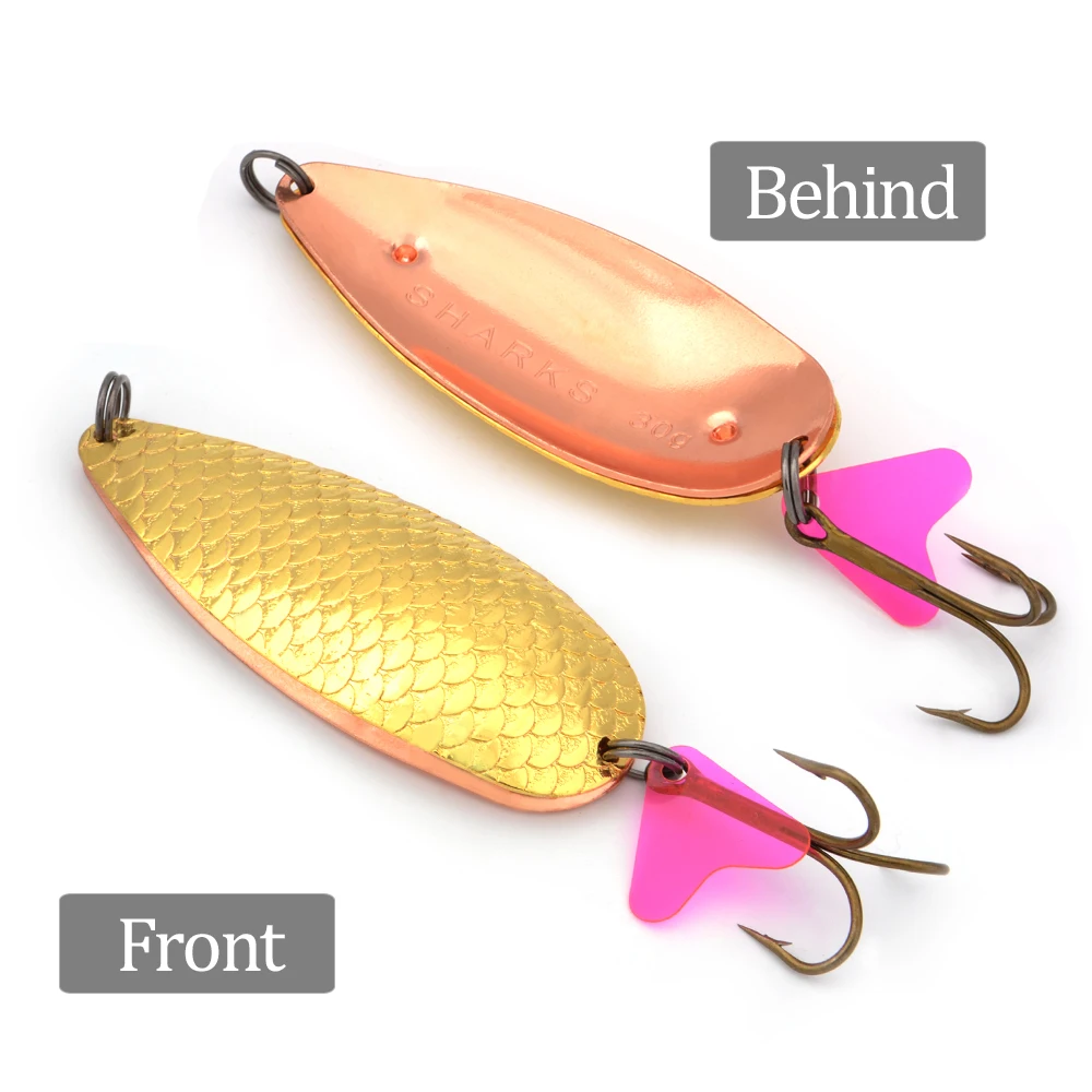 FTK 1PC 30g 3 Colors Spoon Fishing Lure With 1# Hook Hard Metal Jigging Baits | Спорт и развлечения
