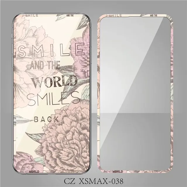 143 Закаленное стекло для iPhone XS Max 9H 3D защита экрана Flim Для iPhone X XS XR - Цвет: 143
