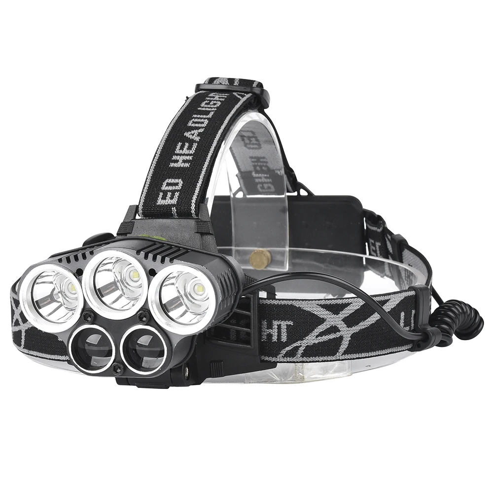 

Jiguoor 1500 Lumens Bicycle Headlight 5 Switch Modes XML-T6+2XPE Blue Light Outdoor Sports HeadLamp Adjustable Headlamp