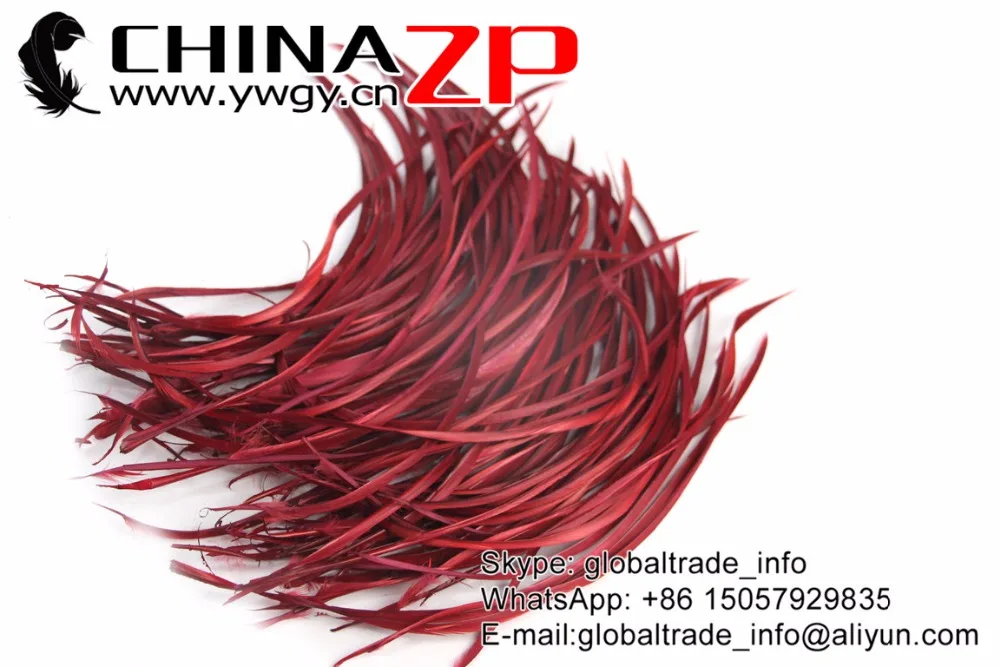 Фото Feathers chinazp 20 ~ 25 см (от 8 до 10 дюймов) яркие гладкие Бургунди окрашенные гусиные биоты перья для праздника и праздника принадлежности DIY ремесло №2