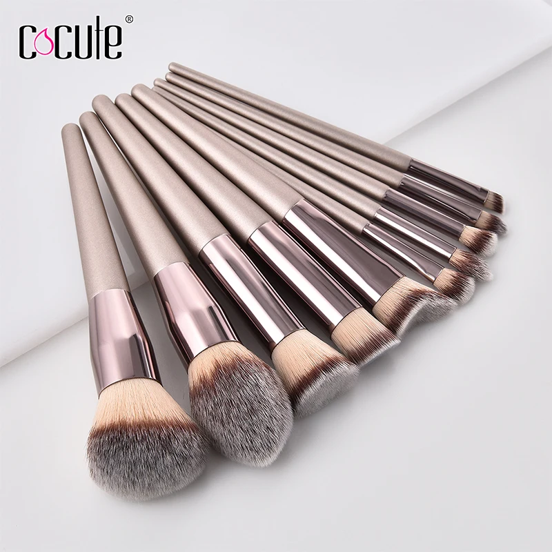 Cocute 10 типов профессиональных кистей для макияжа лица Высокое качество румян