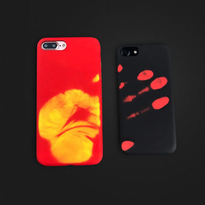 Модный термосенсорный чехол для iphone X XS XR XS Max 7 8 6 6s Plus термоиндукционный чехол для телефона fundas защитный чехол