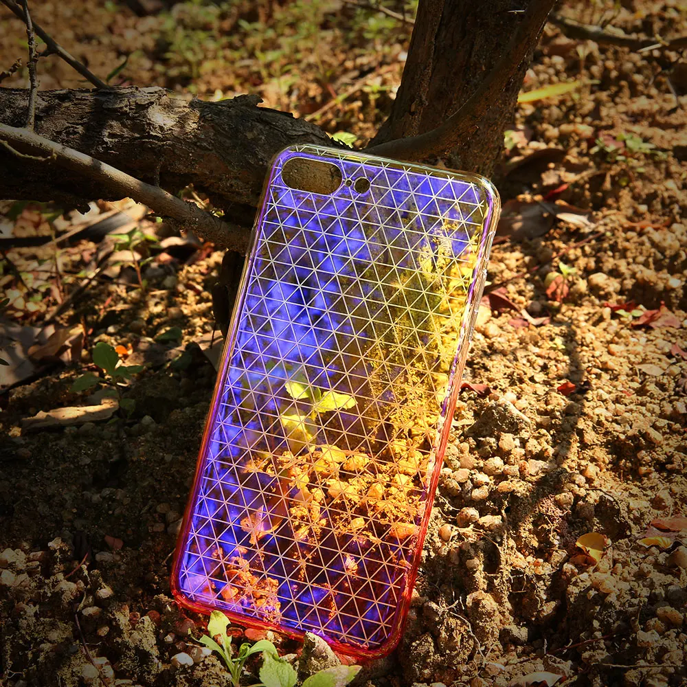 Чехол FLOVEME с градиентным покрытием для iPhone 7 8 Plus модный жесткий пластиковый чехол