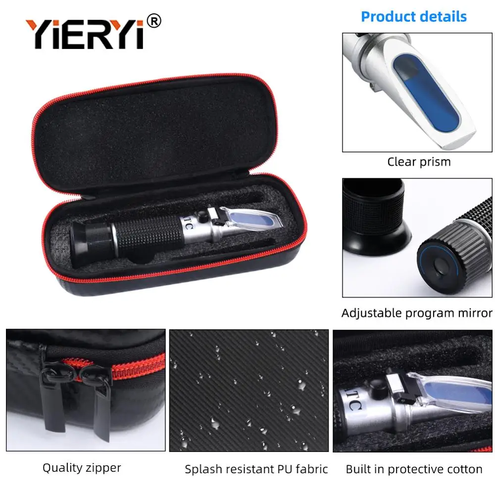 Yieryi Brix 0 32 рефрактометр Ror сахар пиво 32% Ручной ATC оптический измерительный прибор