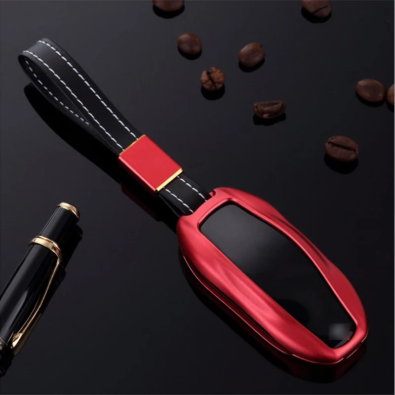 High Class For Tesal Model S Aluminium Alloy Car Key Case Cover Shell Holder Business Style Accessories Male Multicolo | Автомобили и