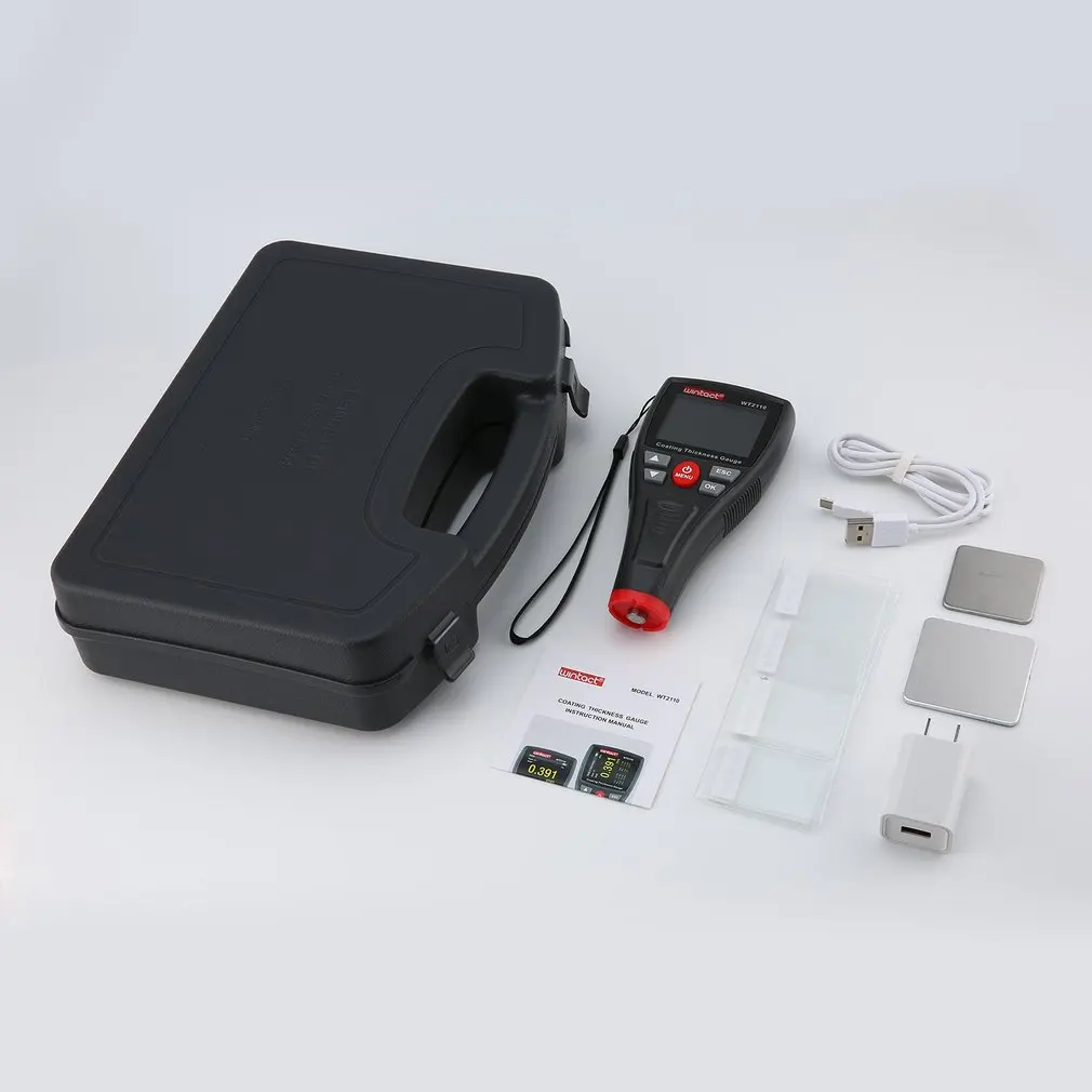 WINTACT WT2110 Мини цифровой покрытие плёнки гладить толщина датчик автомобиля метр