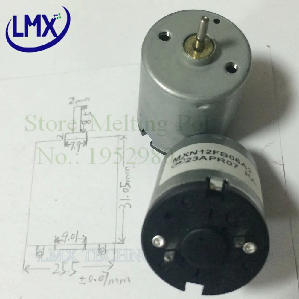 2 шт./лот Panasonic 370 микро двигатель постоянного тока 12V 5600 об/мин для электрических