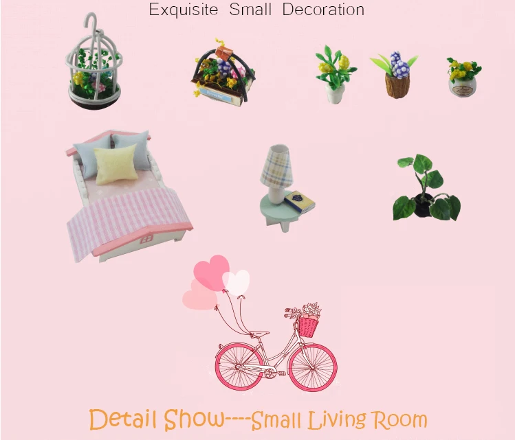 DIY Кукольный дом миниатюрный деревянный кукольный домик Miniaturas мебель игрушечный дом кукольные игрушки для подарка домашний декор ремесленные фигурки M33