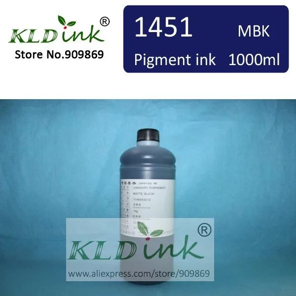 

1PCS x 1000ml Compatible BCI1451 BCI-1451 MATTE BLACK Pigment ink for W6200 W6400 Large Format Printer