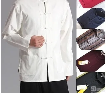 Традиционная китайская мужская одежда кунг-фу традиционные китайские рубашки