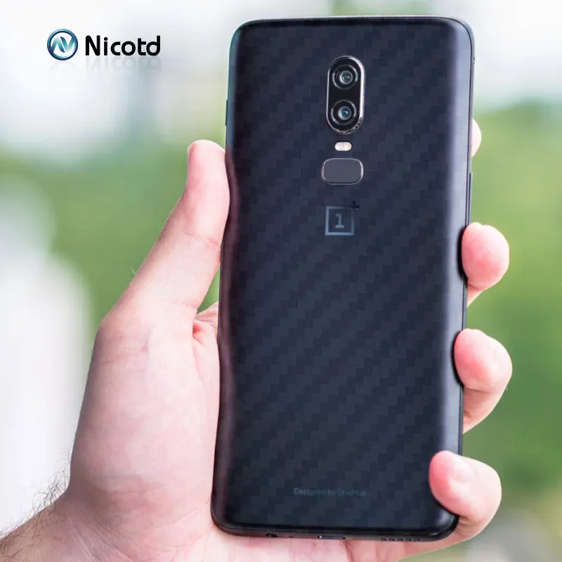 Задняя крышка из углеродного волокна Nicotd 5 шт./лот защитная пленка для One Plus OnePlus 6 5T