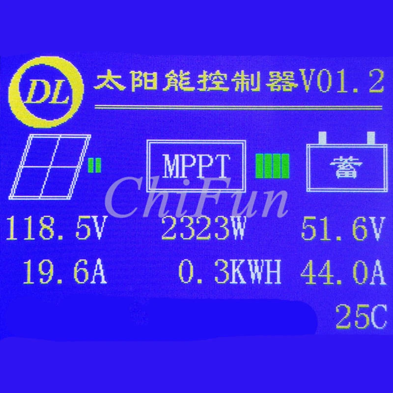 Английская версия MPPT Солнечный контроллер potovoltaic зарядное устройство 12 V/24 V/48 V/96 V