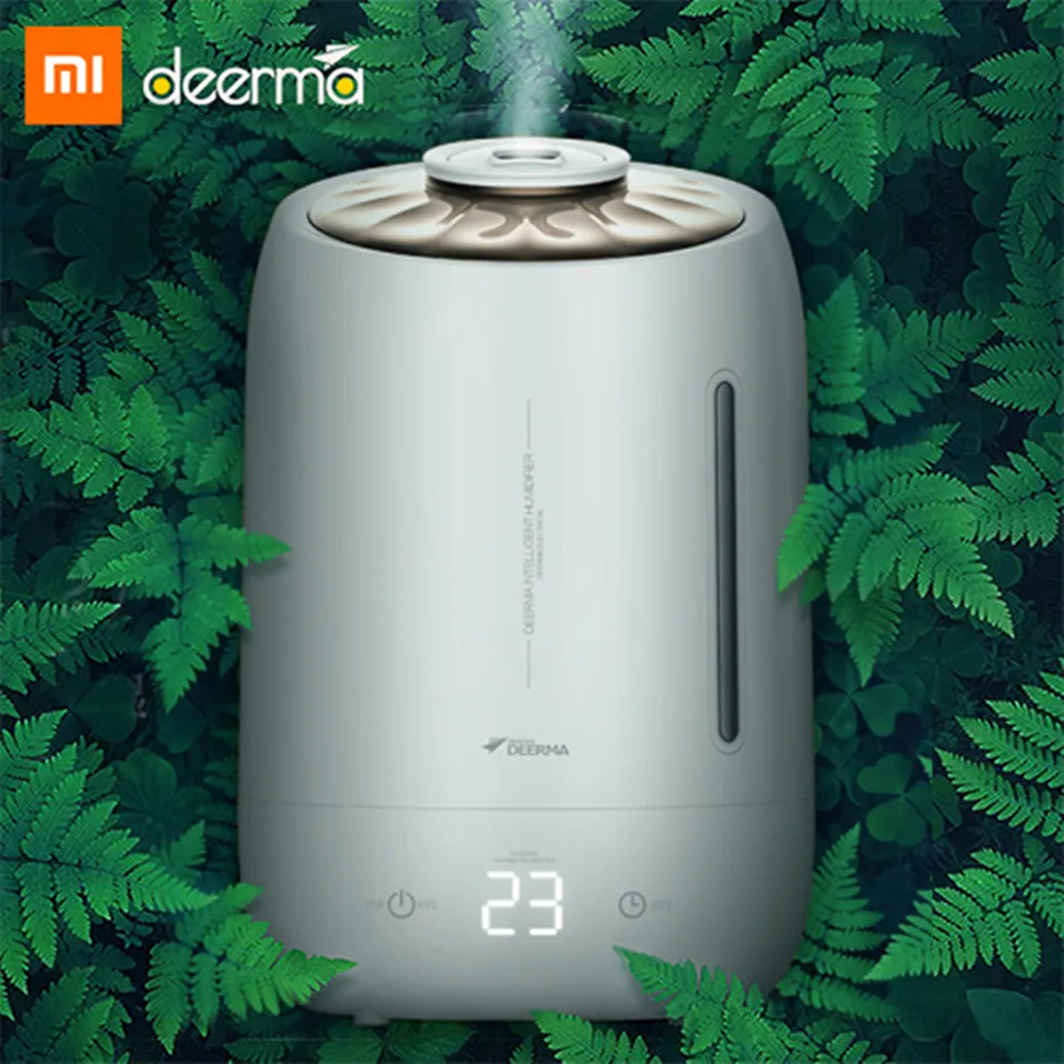 Xiaomi увлажнитель воздуха DEERMA DEM-F600 диффузор бытовой очиститель воздуха ароматерапия тумана синхронизация Интеллектуальный сенсорный экран
