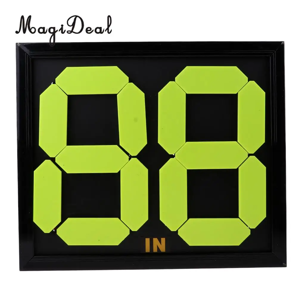 

MagiDeal Football Substitution Card Soccer Substitution Board Fluorescent Display - Anti-aging, Beautiful and Practical