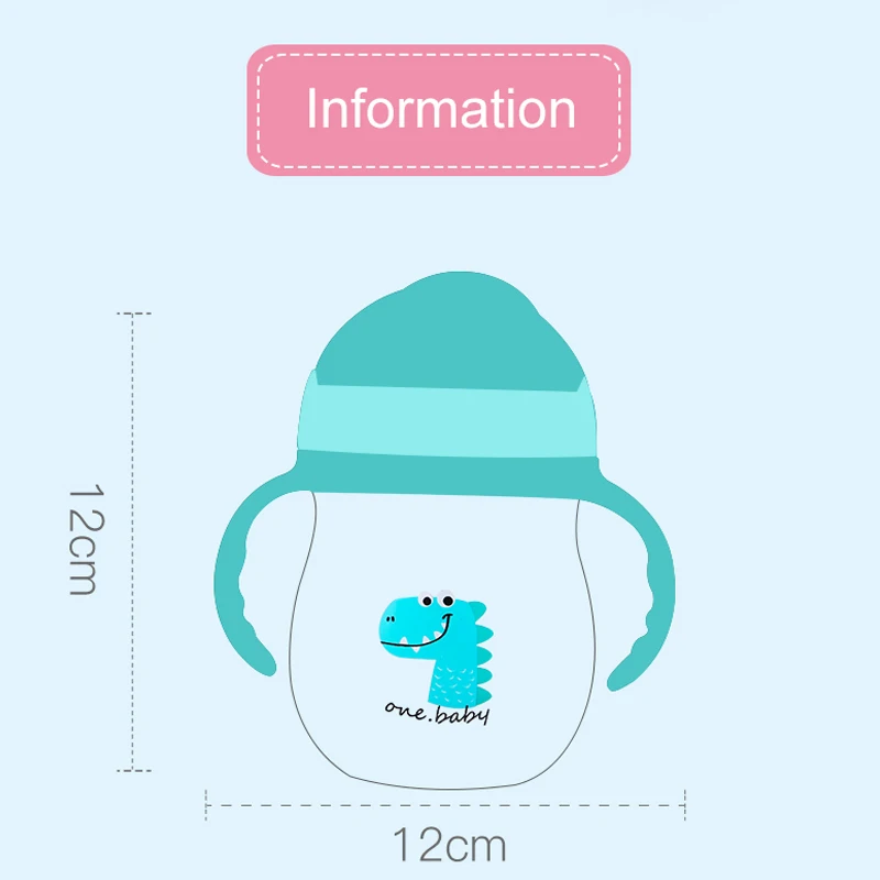 320 мл пластиковая детская чашка портативная поилка с соломинкой для пешего