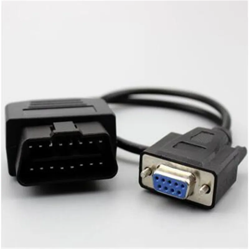 Автомобильной диагностики неисправности диагностический кабель OBD2 DE9 кабель obd-ii обнаружения диагностический кабель работы костюмы идеально подходят и