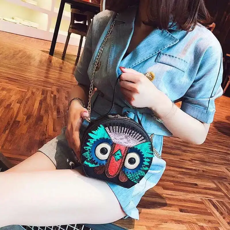 Популярная Новая модная дизайнерская женская сумочка в форме совы милая
