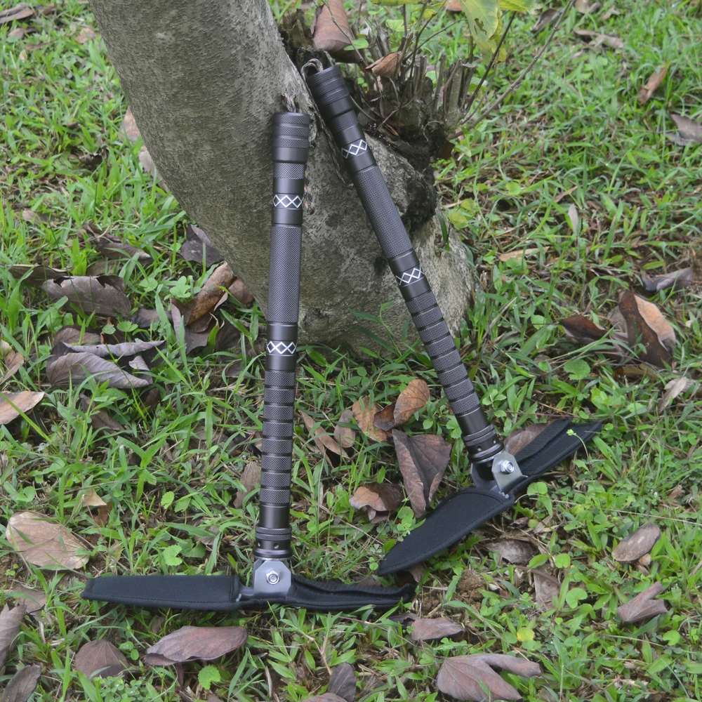 King Sea многофункциональная походная Военная лопатка, портативная складная лопата, лопата для выживания, ручка из алюминиевого сплава, аварийные инструменты
