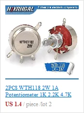 5 шт. WH148 B1K B2K B5K B10K B20K B50K B100K B250K B500K B1M 3pin 15 мм 1 K, 2K 5K 10K 20K 50K 100K 250K 500K 1 м hjxrhgal