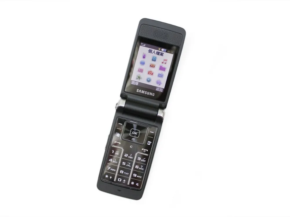 S3600 разблокированный samsung S3600 1.3MP 2,8 дюймов GSM 2G Поддержка Русская клавиатура флип Восстановленный сотовый телефон