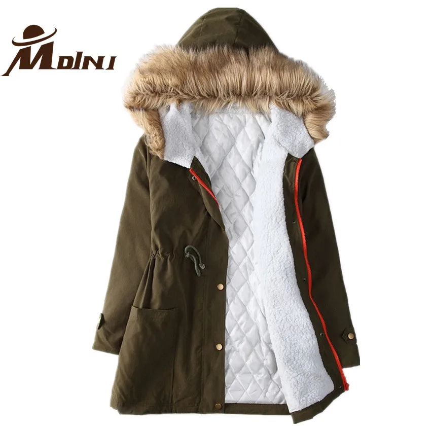 Женское меховое пальто Anorak Базовая куртка из хлопка на осень и зиму|overcoat