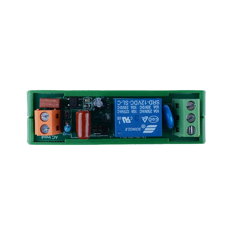 1 канал T73 AC 220V DIN рейка релейный модуль AC220 вход volatge с 12V релейным
