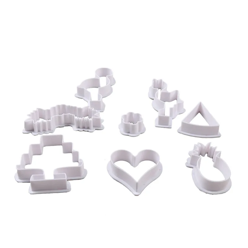 8 шт формочки для печенья пластиковые милые Фламинго ананас бисквитная форма DIY