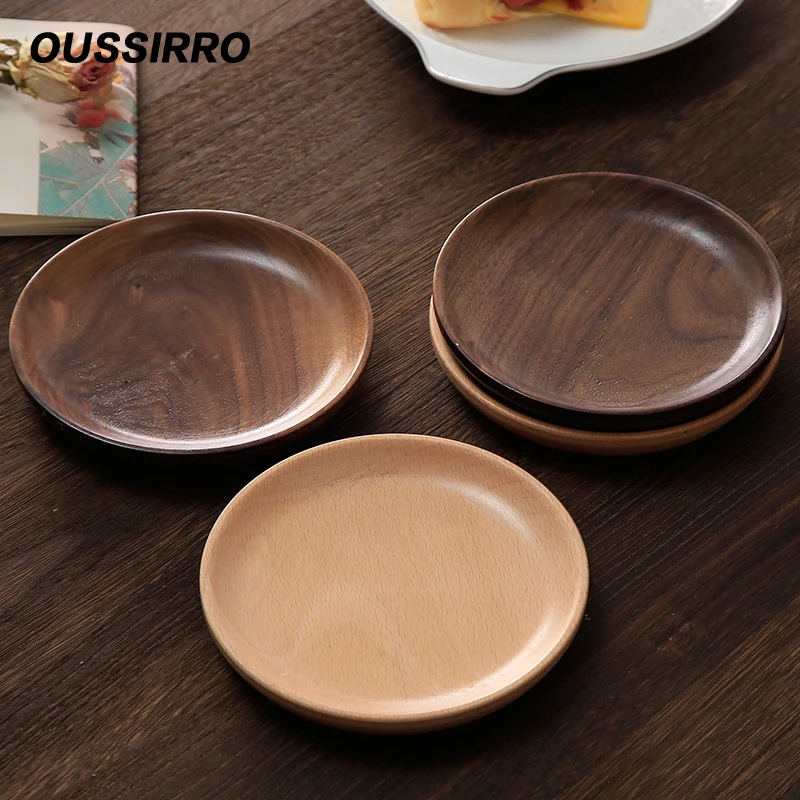 1 шт. круглые деревянные тарелки премиум-класса поднос для японского торта