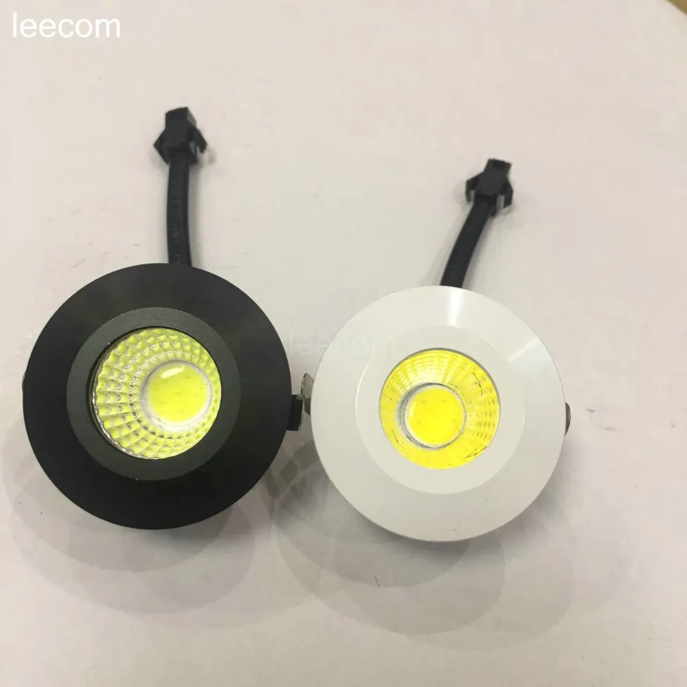 1 шт./лот диаметр 40 мм светодиодный мини светильник под шкаф точечный 3 Вт для