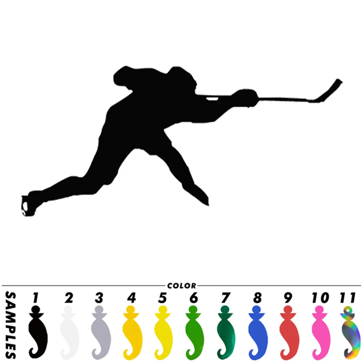 Виниловая наклейка на окно автомобиля стильный хоккейный плеер Декор стен