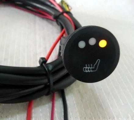 1 сиденье автомобильные аксессуары кнопка Круглый 3 уровневый Карбоновый