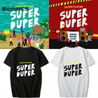 Kpopфутболка с супергероями для мальчиков и девочек; хлопковая футболка с короткими рукавами; топы; 18F-616SUPER JUNIOR1
