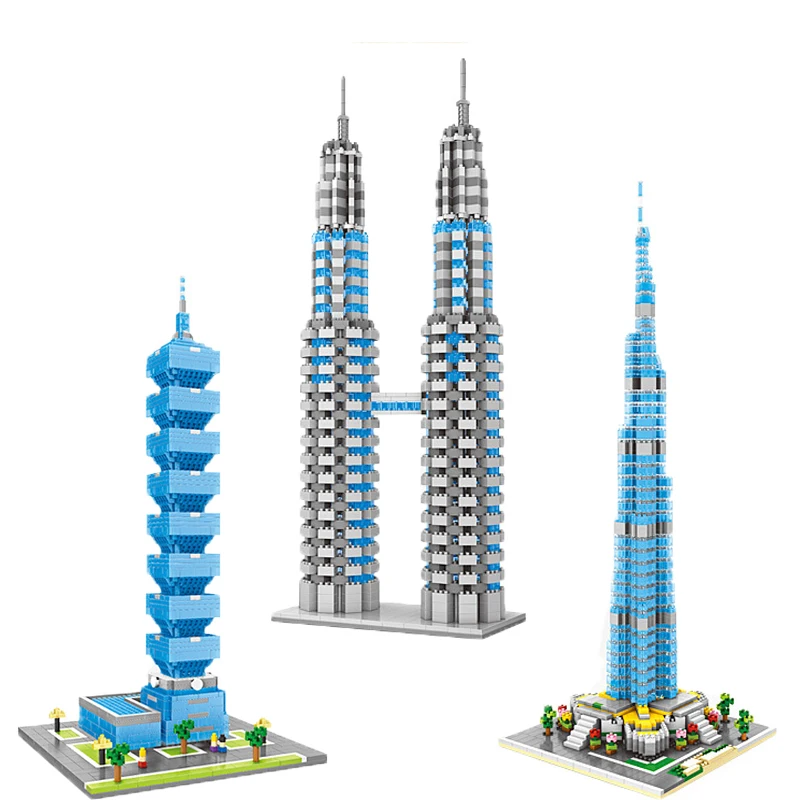 Городской архитектурный не совместимый с Legoed Эйфелева башня Лувр Биг Бен мост