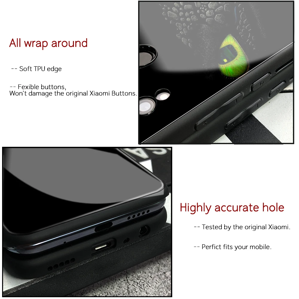Чехол FinderCase для Xiaomi mix 2s чехол телефона из закаленного стекла Train Your Dragon задняя