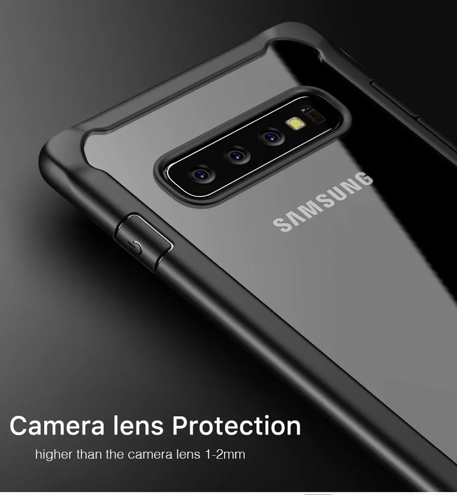 LUPHIE противоударный защитный чехол для samsung Galaxy S10 Plus S10e прозрачные чехлы для samsung S10 Plus силиконовый чехол с бантом