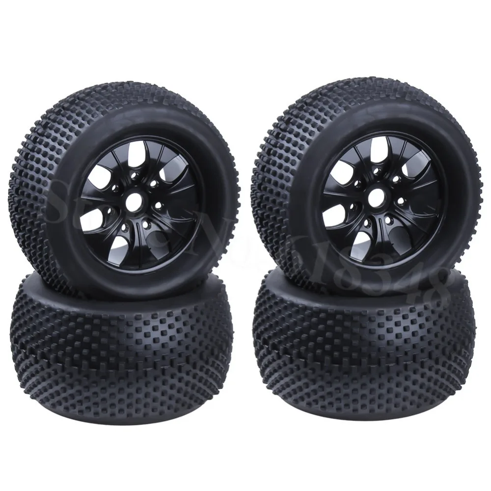 4 шт. 140 мм RC 2 8 колеса 1/8 Monster Truck шины 17 Hex Hub для внедорожных 4WD HSP TORNADO Nitro E9 94083